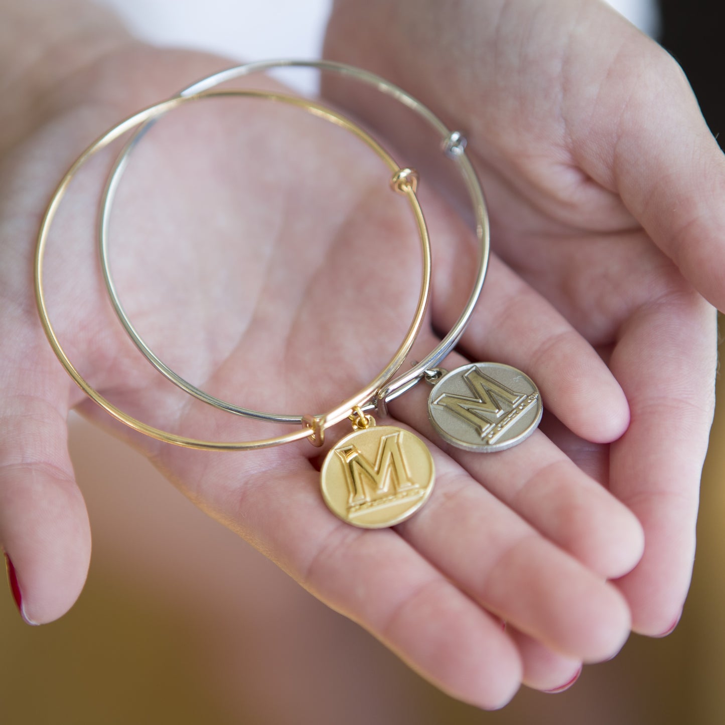 University of Maryland "M" Bangle Bracelet