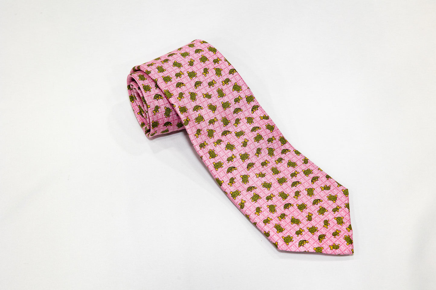 Maryland Pink Tie with Turtles