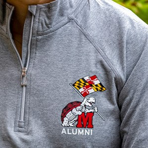Throwback Testudo Alumni Quarter-Zip Pullover