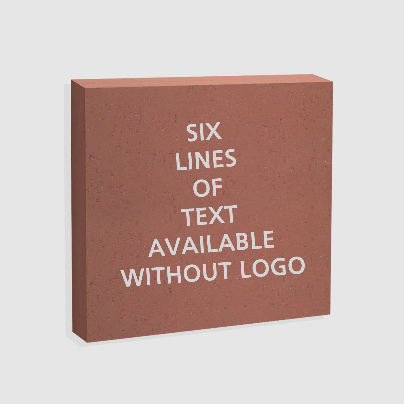 Personalized 8"x8" Clay Paver
