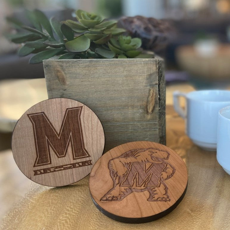 Set of Wooden Maryland Coasters