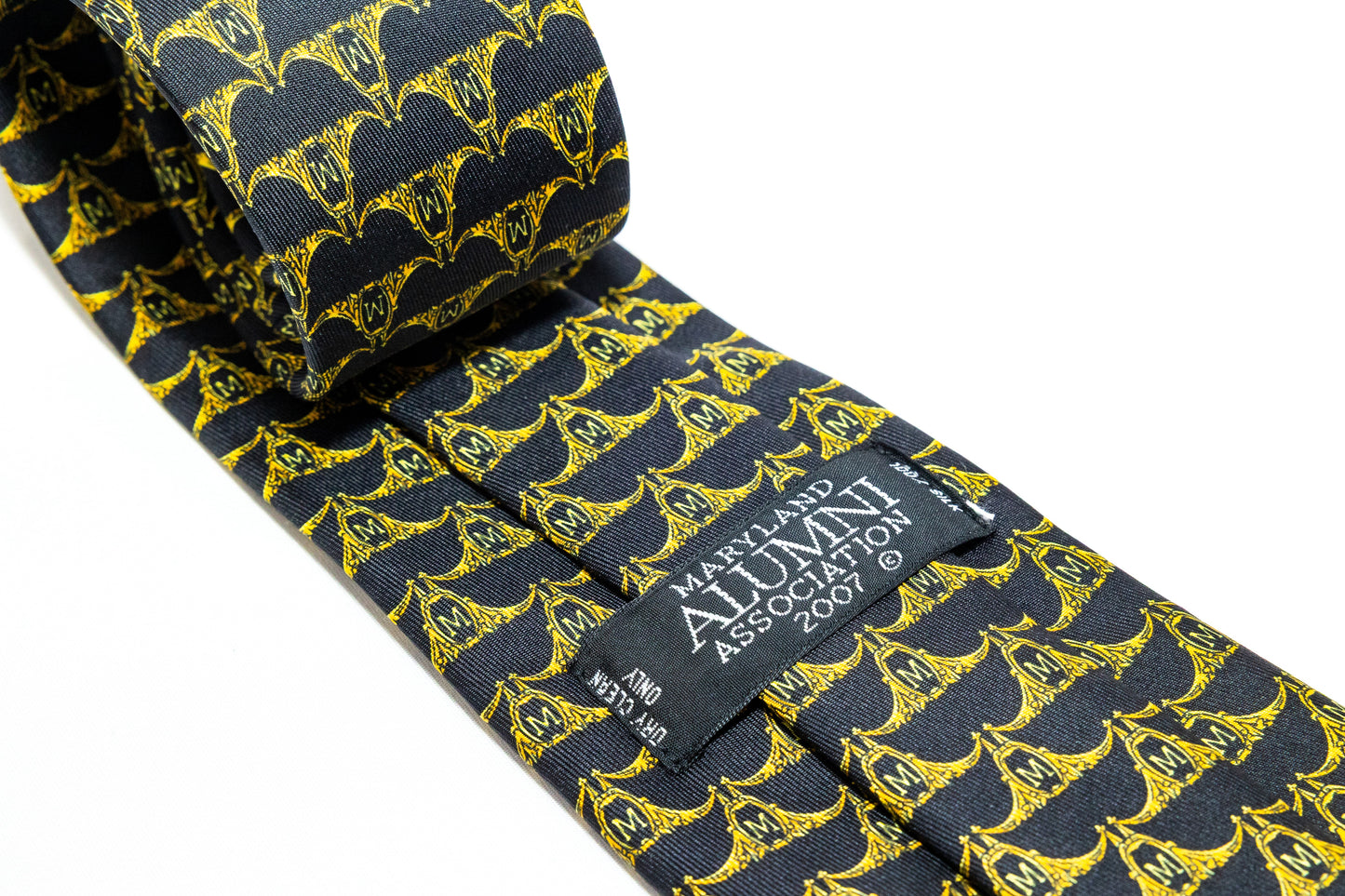 Maryland Black Flagship Tie with "M"