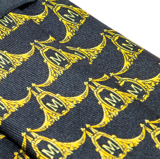 Maryland Black Flagship Tie with "M"