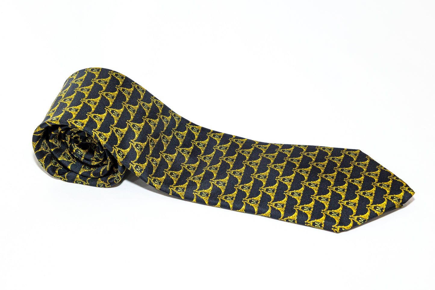 Maryland Black Flagship Tie with "M"