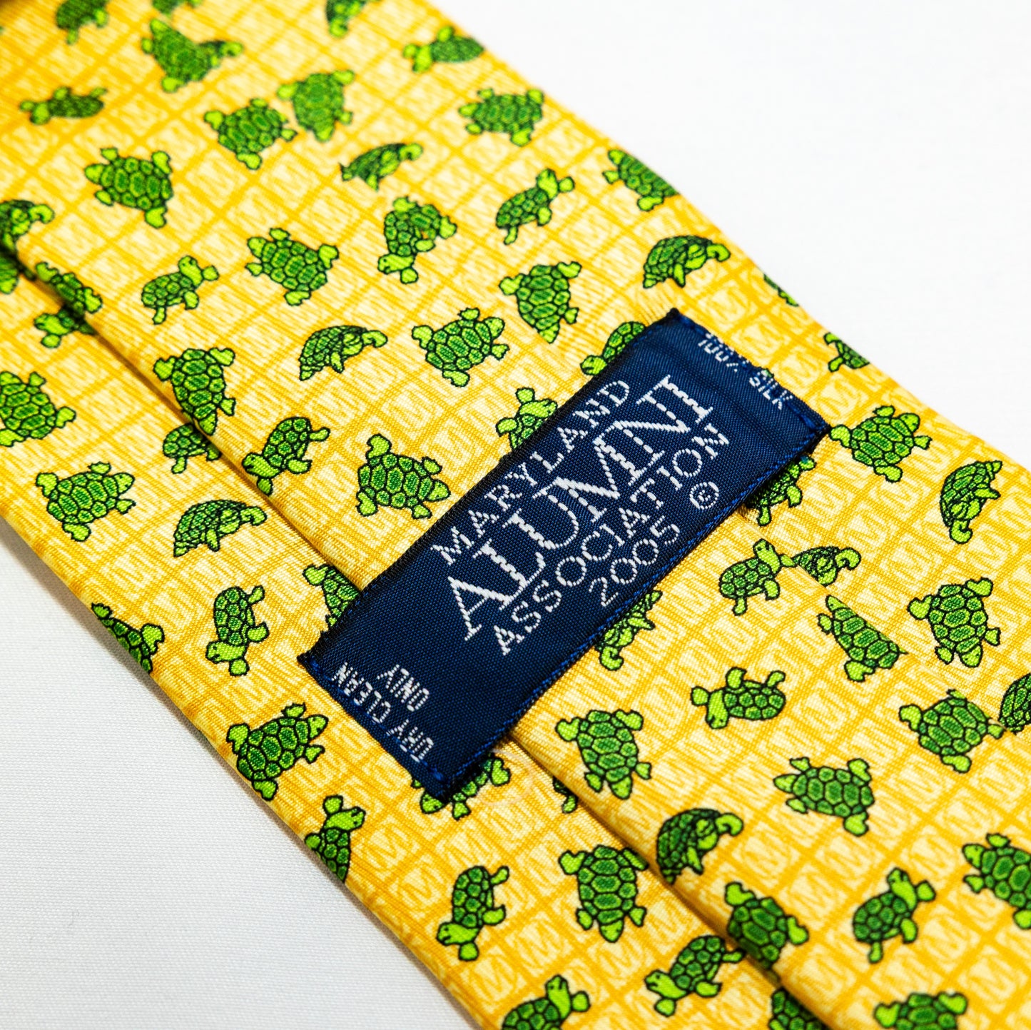 Maryland Yellow Tie with Turtles