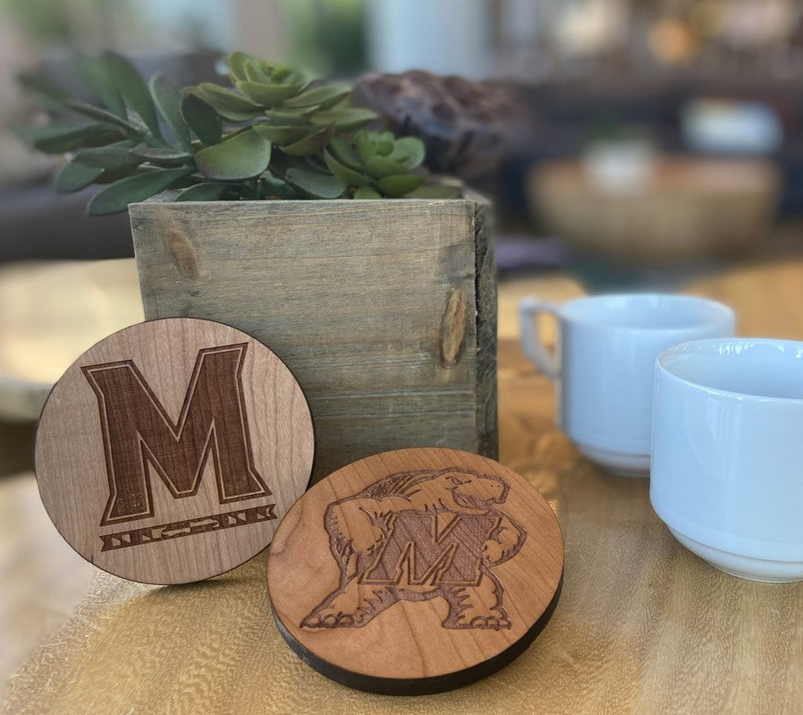 Set of Wooden Maryland Coasters