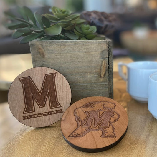 Set of Wooden Maryland Coasters
